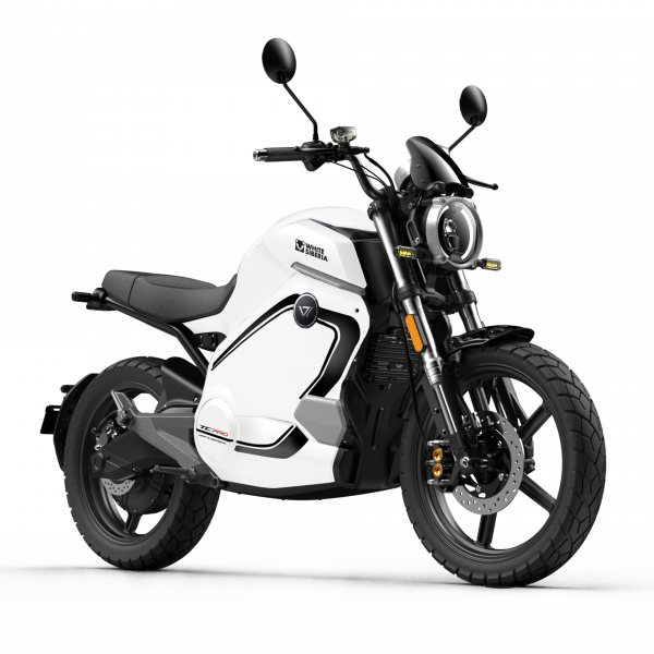 Электромотоцикл WHITE SIBERIA SUPER SOCO WANDERER PRO Белый