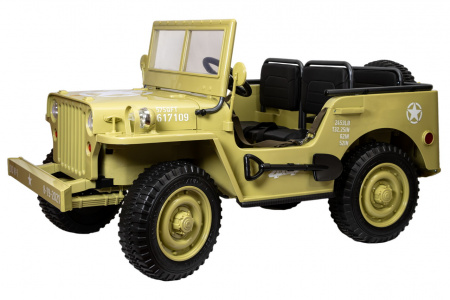 Электромобиль Jeep Willys YKE 4137 4x4 Песочный