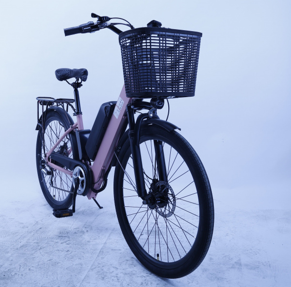 Электровелосипед Furendo E-BUTTERFLY 350 Розовый матовый