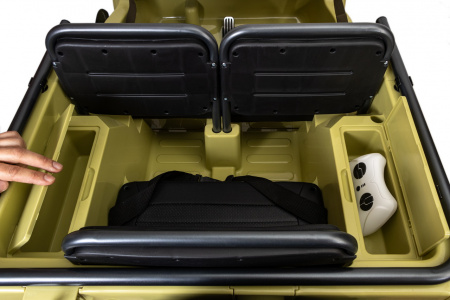 Электромобиль Jeep Willys YKE 4137 4x4 Песочный