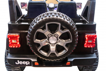 Электромобиль Jeep Rubicon 4x4 Черный