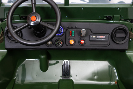 Электромобиль Jeep Willys YKE 4137 4x4 Армия зелёный