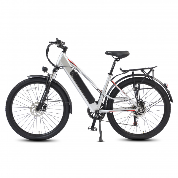 Электровелосипед White Siberia CAMRY LIGHT 500W Матовый серебристый