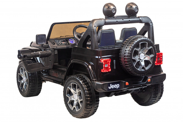 Электромобиль Jeep Rubicon 4x4 Черный