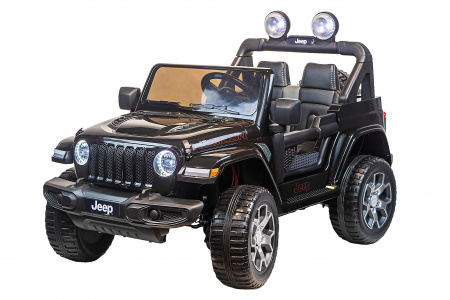 Электромобиль Jeep Rubicon 4x4 Черный