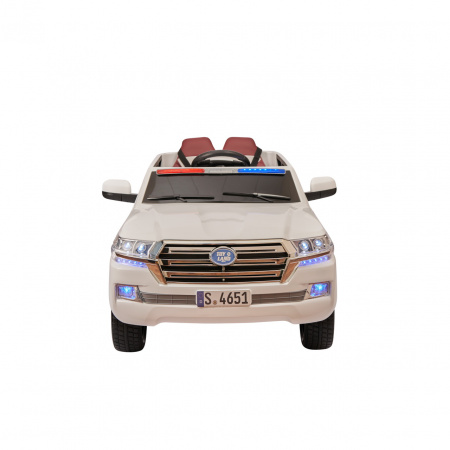 Электромобиль Land Cruiser Police 4x4 Белый