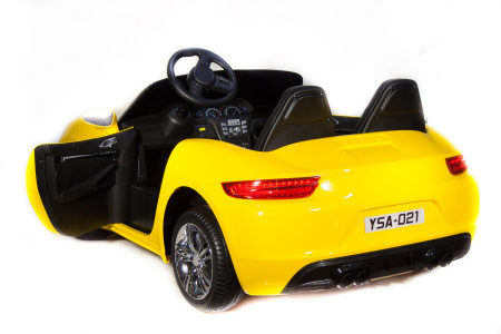 Электромобиль Porsche Cayman 24V Желтый (краска)