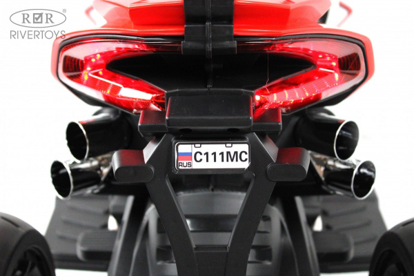 Детский электромотоцикл C111MC Красный
