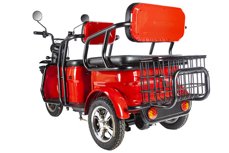Электротрицикл Rutrike Экипаж 60V650W Красный