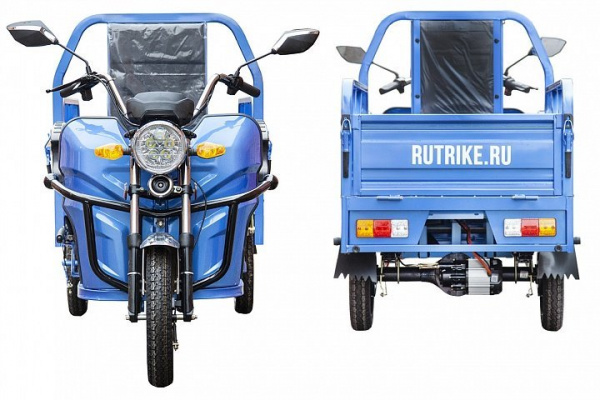 Грузовой электротрицикл Rutrike Вояж К22 1200 60V/800W Синий