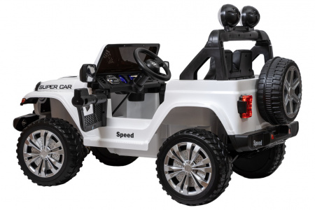 Электромобиль Jeep Rubicon 4х4 Белый